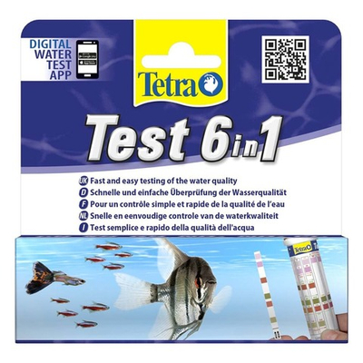 Tetra Test 6 in 1 - набор тестов-полосок для аквариумной воды