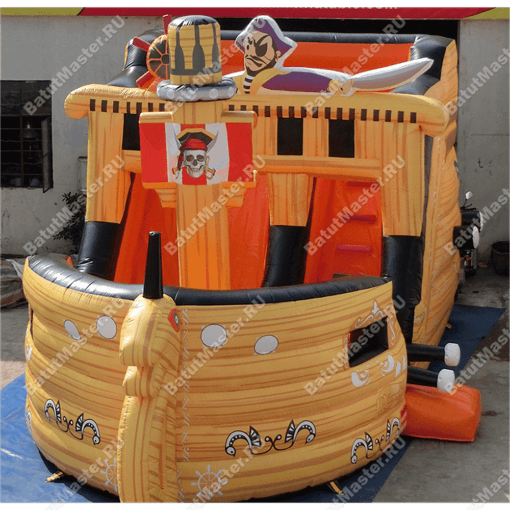 Коммерческий надувной батут "Корабль"