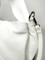 Женская сумка из натуральной кожи белого цвета