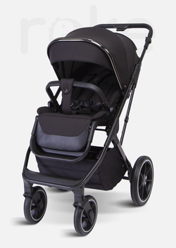 Peppy Коляска детская Tecla 2 в 1 Shadow Black Chrome Edition (Черный)