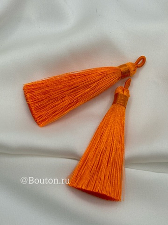 Кисточка для штор оранжевая 8 см