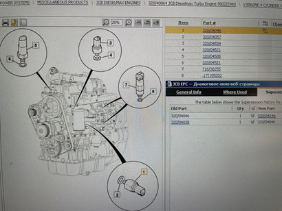 Датчик давления масла | 320/04046, 320/A4146 | JCB