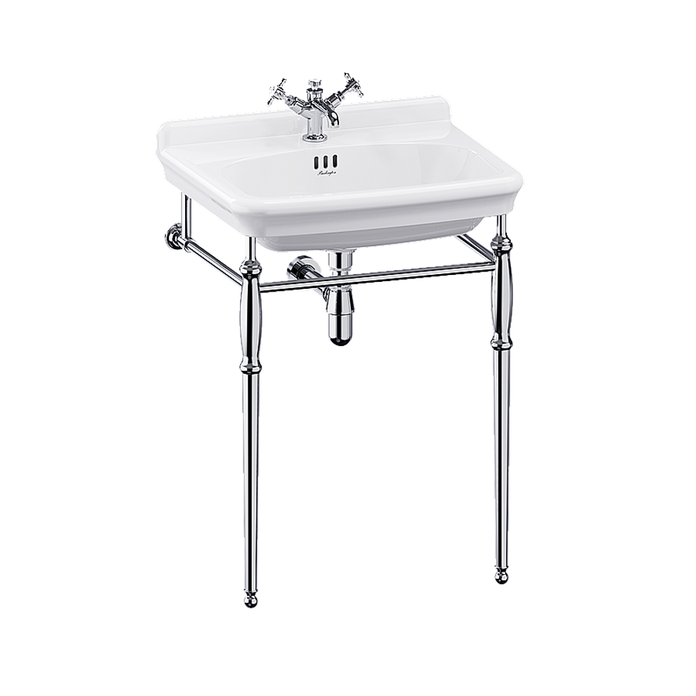 Консоль с раковиной Burlington Guild 62 с 1-им отверстием, хром