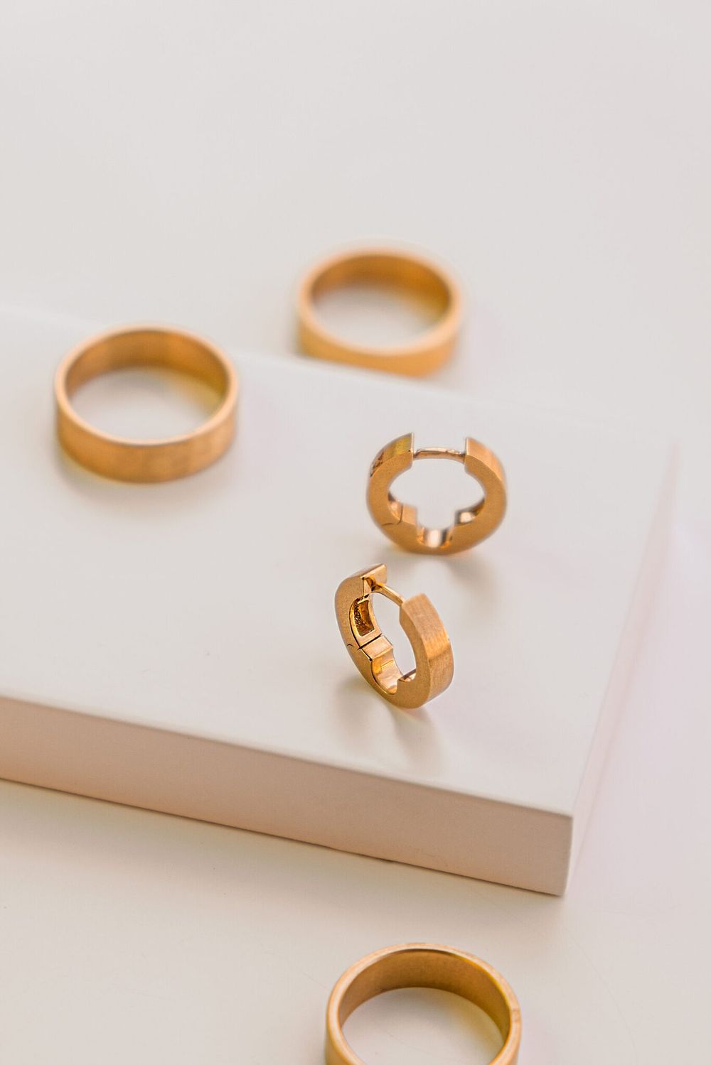 Серьги Замочки Сатин, позолота