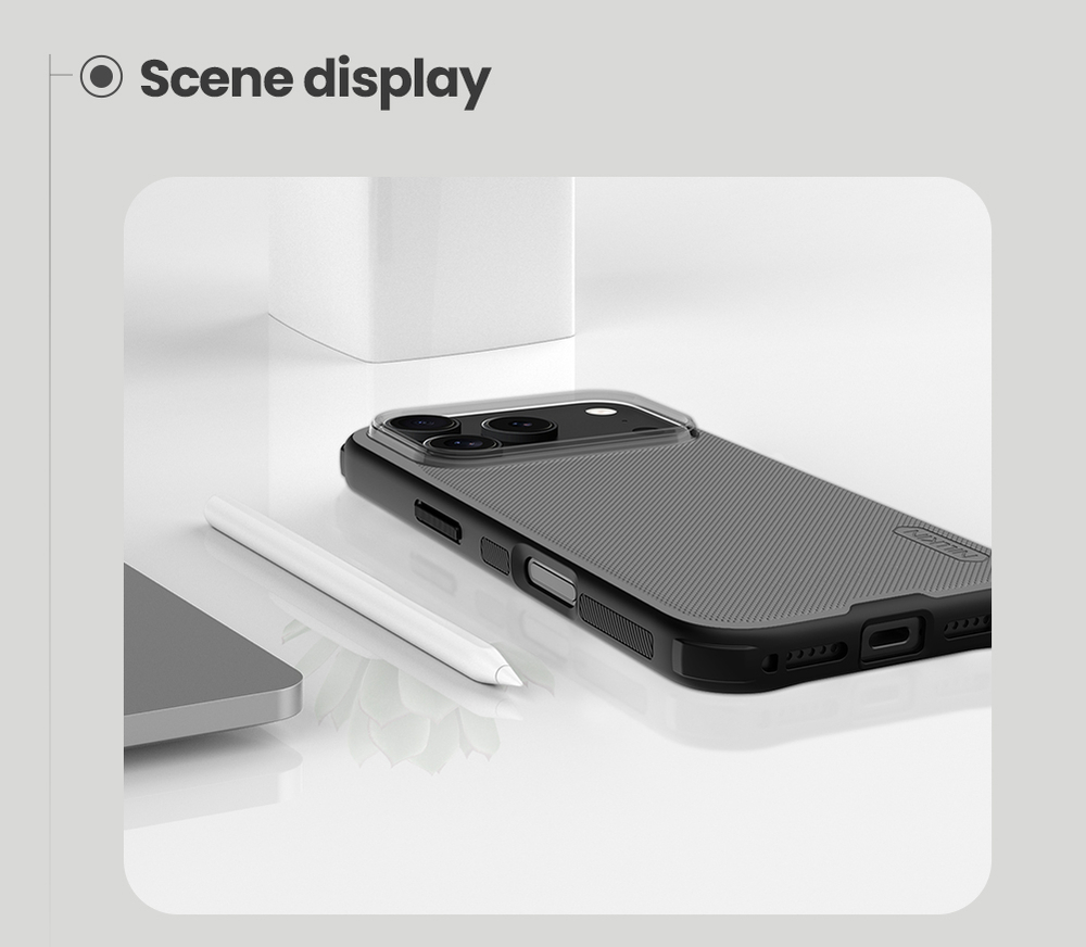 Противоударный чехол тонированный прозрачный для iPhone 17 Pro, серия Super Frosted Shield Pro от Nillkin