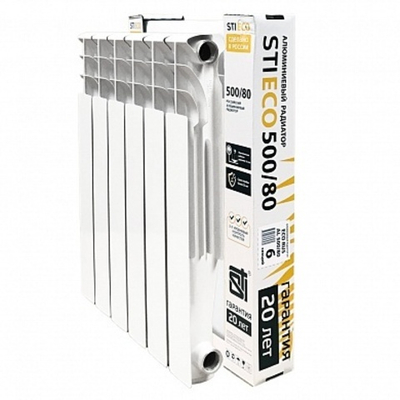 Алюминиевый радиатор STI ECO RUS AL 500/80 6 сек.