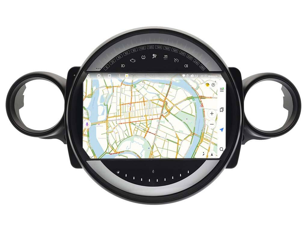 Магнитола для Mini Cooper 2007 - 2015 - Vaycar VA07-1707-2K на Android 13, 8-ядер, 2K QLED, ТОП процессор, CarPlay, 4G SIM-слот