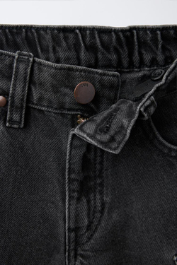 ZARA ШОРТЫ КАРГО, ЧЕРНЫЙ