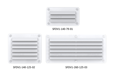 Вентиляционная решетка SeaFlo (142х79,5мм, АБС-пластик)
