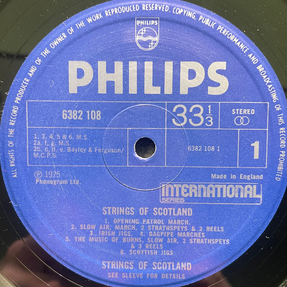 The Strings Of Scotland ‎– Strings Of Scotland (Англия 1975г.)