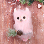 Подвеска «Мудрая совушка» 18*10 см, розовый