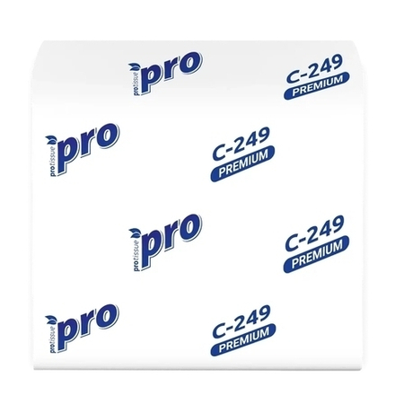 Листовая туалетная бумага PROtissue "PREMIUM" Артикул С249 V-сложения, 250 листов