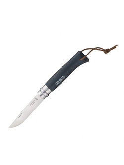 Нож Opinel №8 Trekking, нержавеющая сталь, черный, 002211
