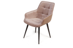 Стул с подлокотниками Capri, бархат бежевый 5 / опора конус