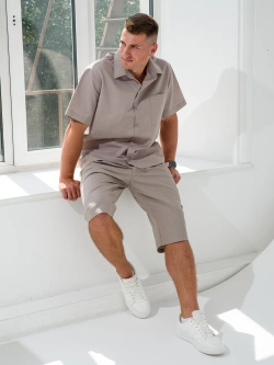 Сорочка верхняя мужская "Лён"