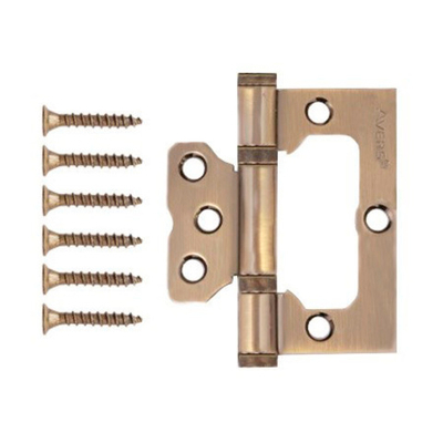 Петля НАКЛАДНАЯ Avers 75*63*2,5-B2-AB бронза      3"