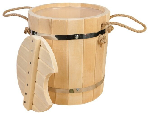 Запарник с пластиковой вставкой с крышкой (10л)