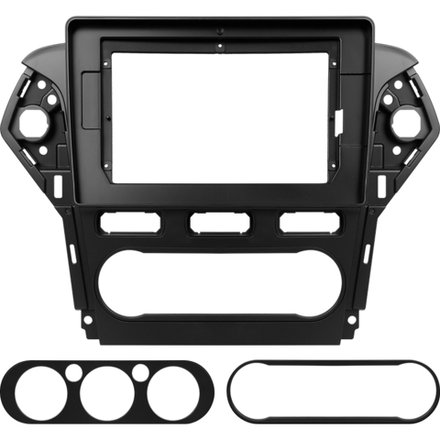 Комплект рамки с разъёмами 10,1" Ford Mondeo 4 2010-2014(черная, климат) - Car-Smart 7224F2