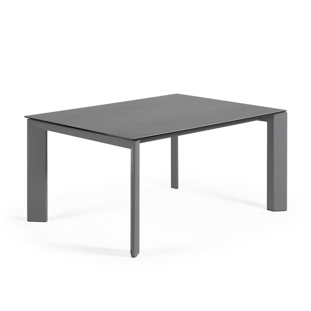 Раздвижной стол La Forma (ex Julia Grup) Atta 160 (220) x90 графит керамический