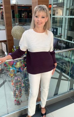 Джемпер комбинированной расцветки