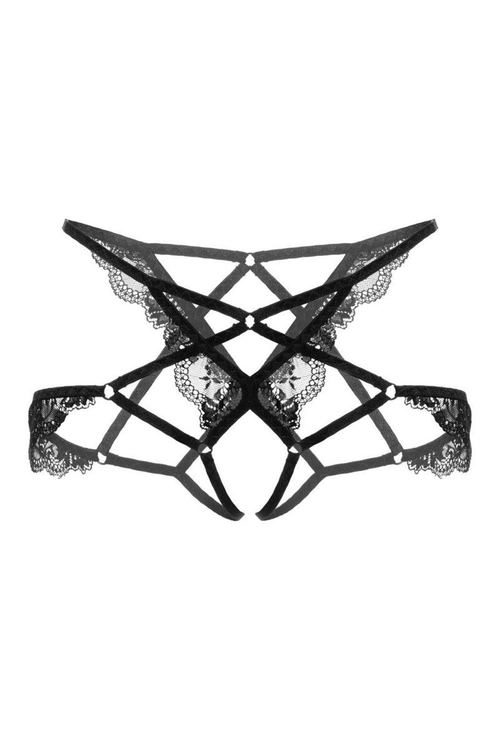 Эротические трусики-стрепы Noah (Размер: 46-48) (Цвет: черный)