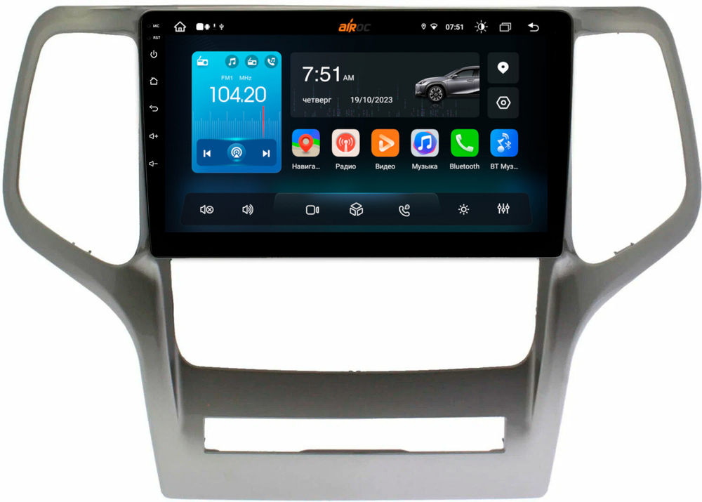 Магнитола для Jeep Grand Cherokee 2010-2013 - Roximo RX-2205 Android 13, ТОП процессор, 8/128, SIM-слот