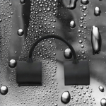 Чёрные силиконовые наручники Silicone Submissions Wrist Cuffs (Цвет: черный)