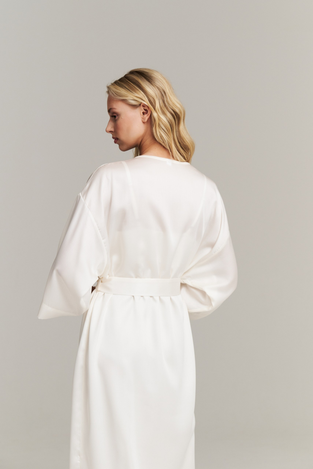 Халат-кимоно из тенселя макси