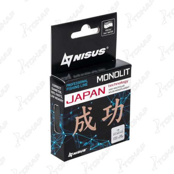 Леска MONOLIT 0,165mm/50m Nylon Transparent (N-MO-0.165-50) Nisus