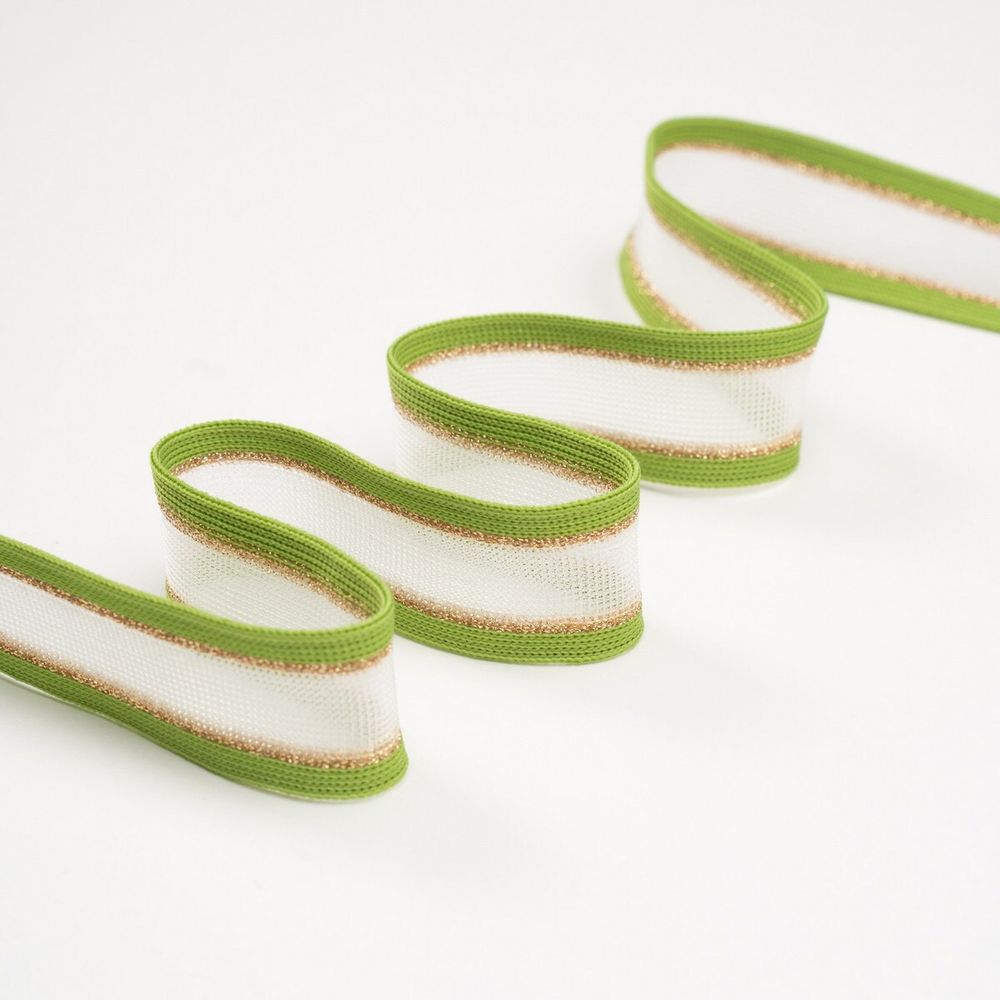 Тесьма/Декоративная/К9359 зеленый мононить Тесьма/Декоративная/К9359 зеленый мононить