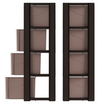 КОМОД КОЛОРИТ ВЕНГЕ 4-Х СЕКЦИОН. АРТ.М7836