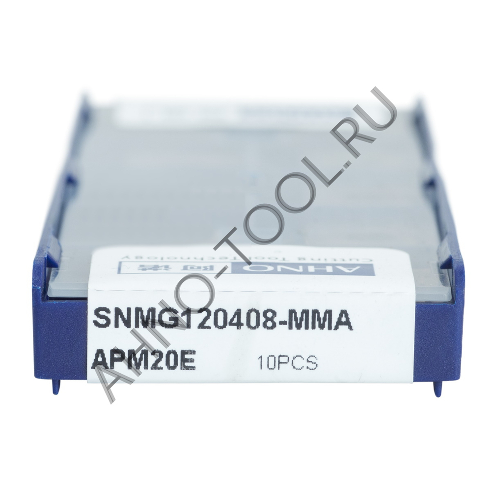 Пластина твердосплавная ISO SNMG120408-MMA APM20E AHNO по нерж.стали, получистовая