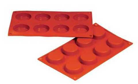 Форма силиконовая P.L. Proff Cuisine "Флан" 8 ячеек d 60 мм, h 17 мм (30*17,5 см)