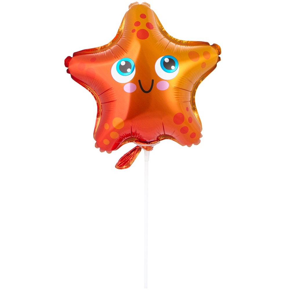 Шар Фольгированный Звезда морская (Красный)
