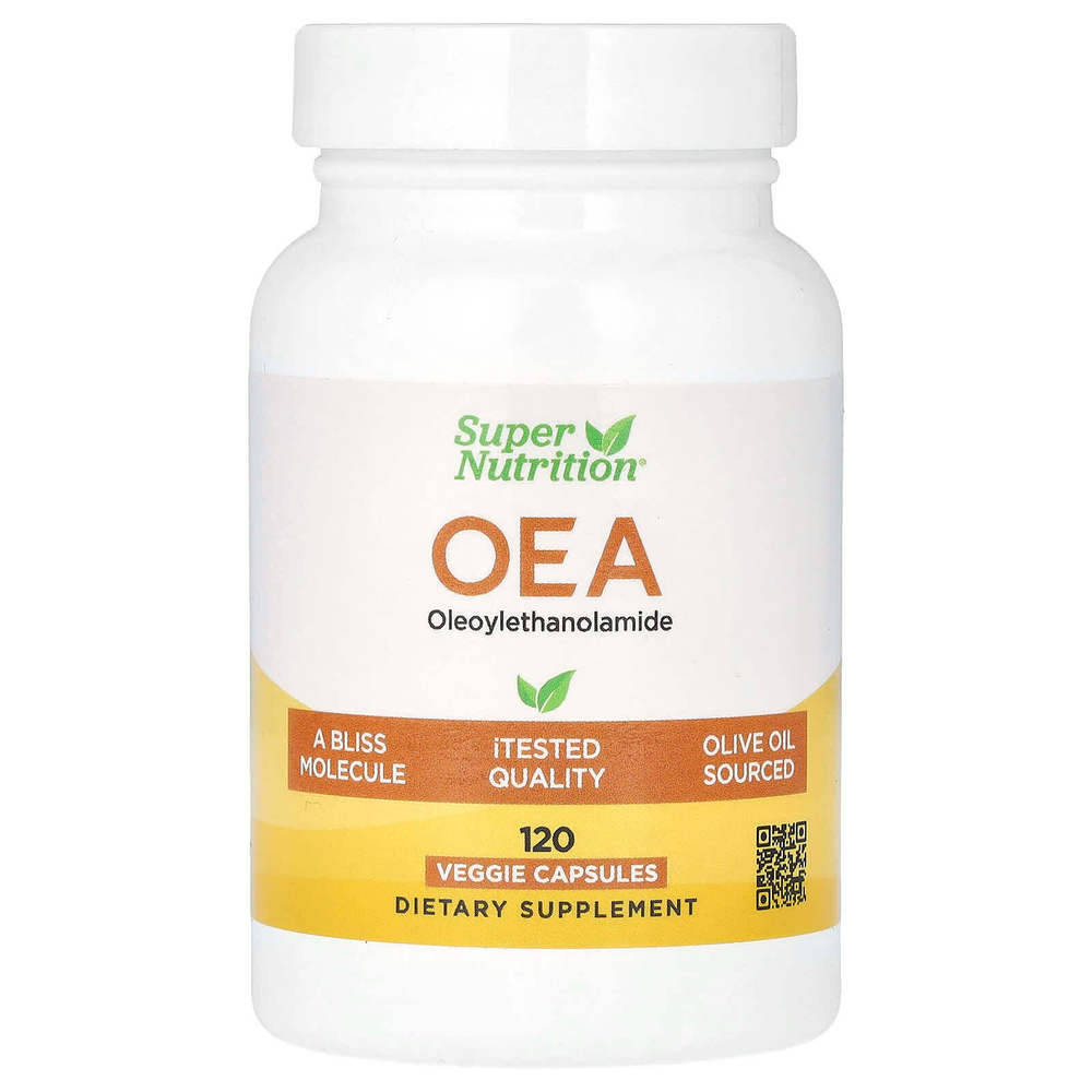 Super Nutrition, OЭA (олеоилэтаноламид), 125 мг, 120 растительных капсул