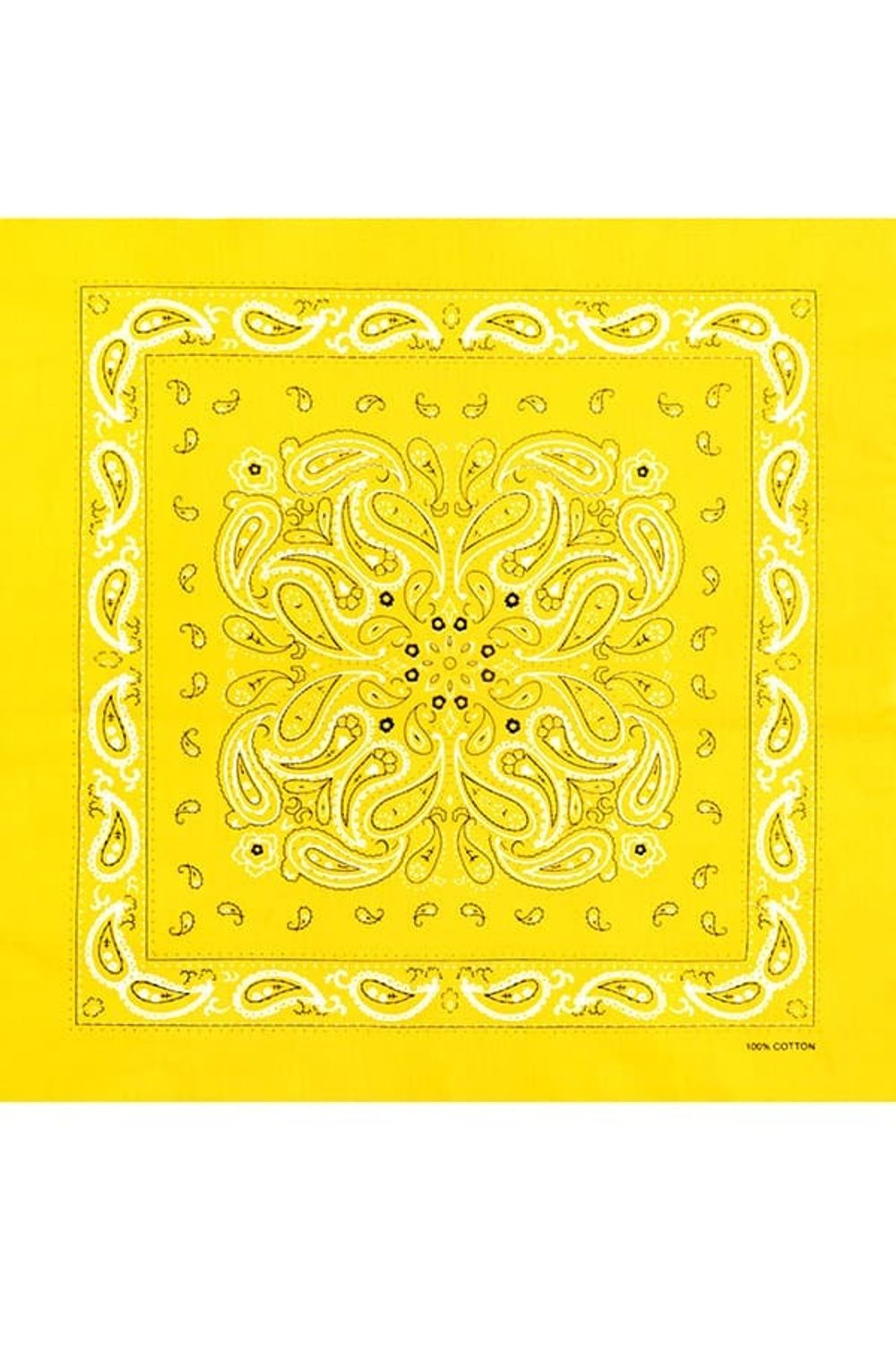 Бандана желтая огурцы фото