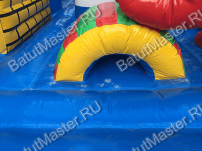 Большой надувной батут "Средневековье" 15*15*5 м