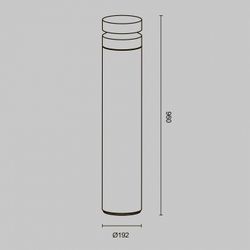 Наземный низкий светильник Maytoni Betone O469FL-L20CM3K1