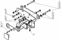 Фаркоп ОЦИНКОВАННЫЙ для Tank 500 (2021-) ZincaR.ZT201E