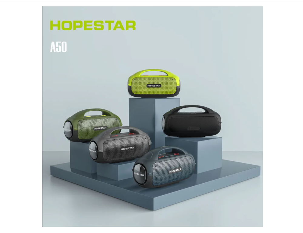 Беспроводная колонка Hopestar A50 с микрофоном (BT/80W/12000Mah)