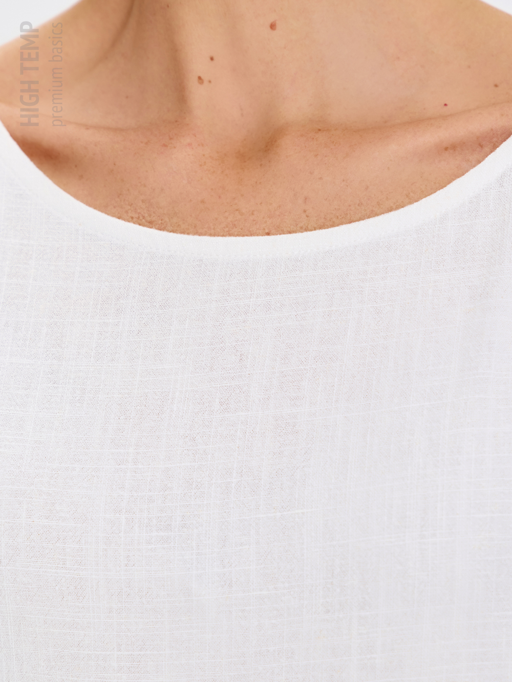 Льняной сарафан макси с карманами