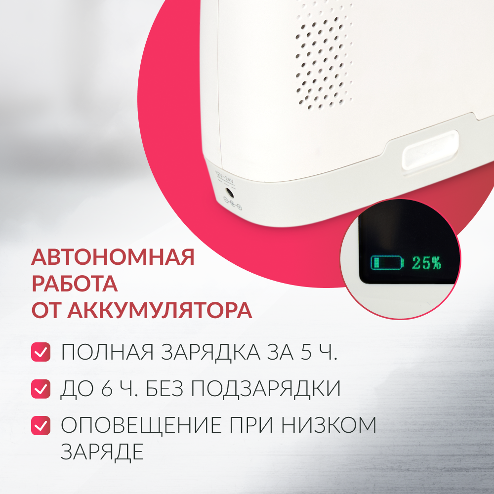 Концентратор кислорода Армед F1 Портативный