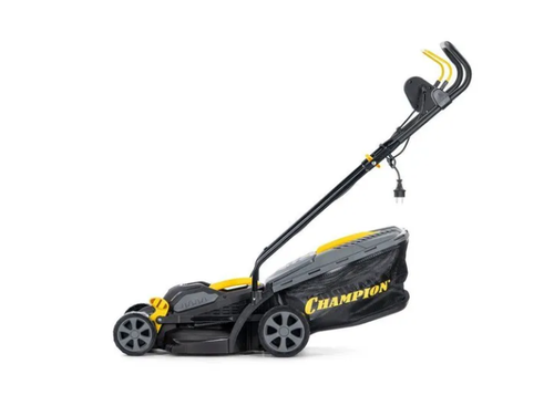 Газонокосилка электро Champion EM3312 (1,2 кВт травосб. 30л ширина 330мм 25-65мм, 8,5кг)