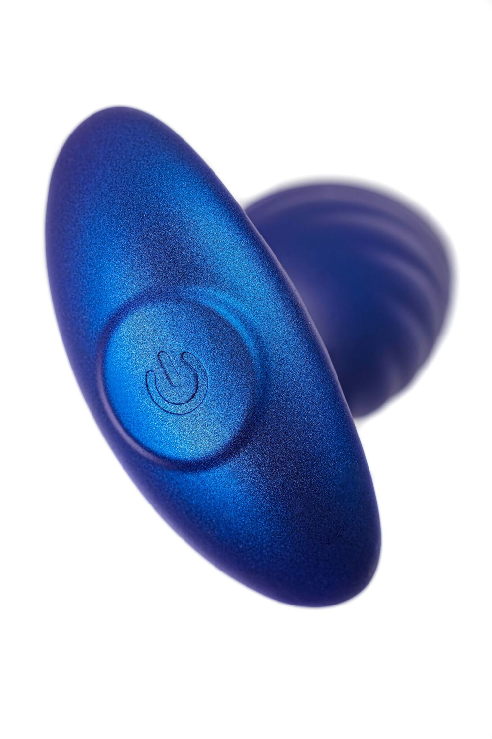 Синяя анальная вибровтулка Closs с управлением через приложение (Цвет: синий)