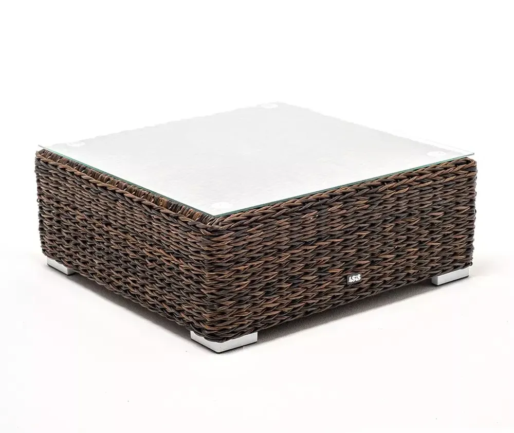 "Лунго" журнальный столик плетеный (гиацинт), цвет коричневый