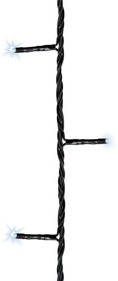 Светодиодная гирлянда с контроллером 13.5 м, 220V., 180 холодных белых LED ламп, черный ПВХ, Kaemingk (494125)