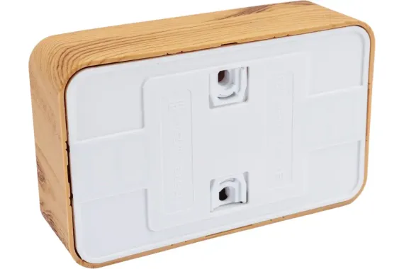 Розетка Systeme Electric BLANCA без заземления двойная накладная ясень 30880