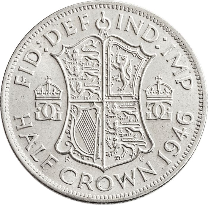 1/2 кроны 1946 Великобритания