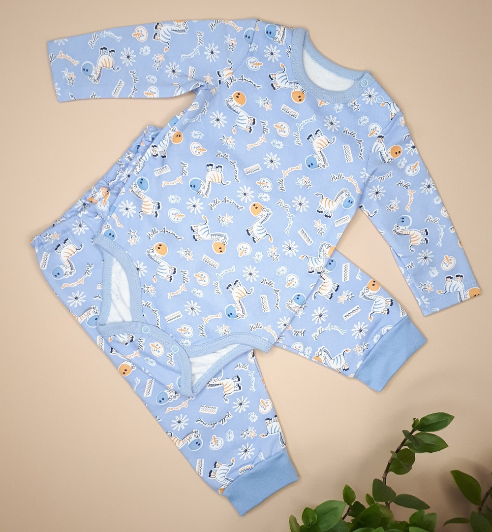 Комплект Зебра (голубой)