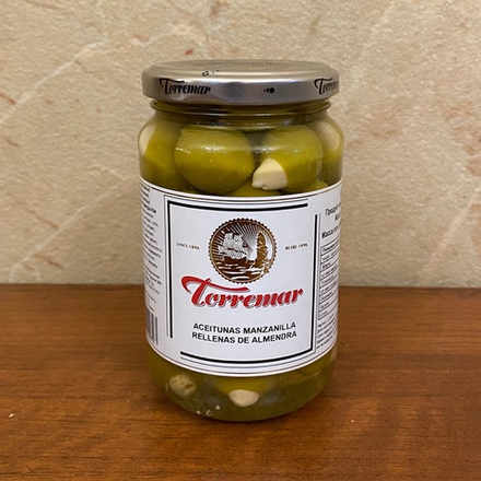 Оливки Torremar с миндалём 350 гр в ст/б Испания